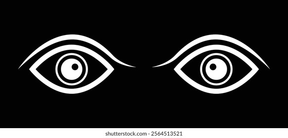 Eye icon set. Eye symbol. Open eyes images. Vector. Eye icon.