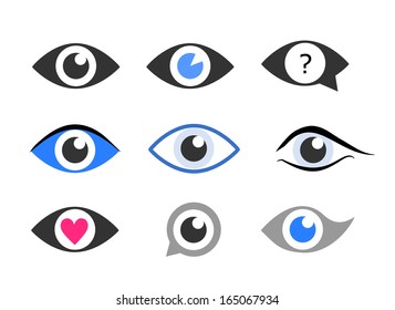 Eye icon set VECTOR