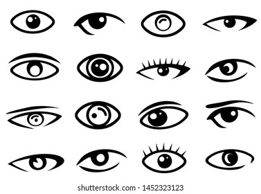 Eye Icon Set Vector Eyes Symbol Stock Vector (Royalty Free) 1452323123 ...