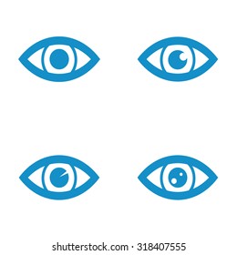 Eye icon set . Vector illustration