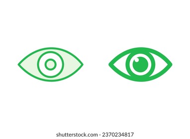 Eye icon set. Eye vector icon. Look and Vision icon. 