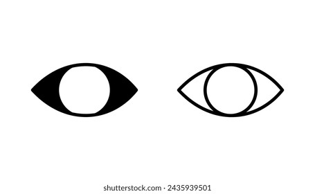 Eye icon set. Eye vector icon. Look and Vision icon. 