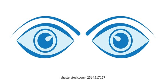 Eye icon set. Eye vector icon. Look and Vision icon. Eps 10.