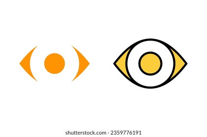 Eye icon set for web and mobile app. Eye sign and symbol. Look and Vision icon. 