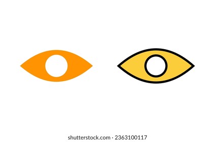 Eye icon set for web and mobile app. Eye sign and symbol. Look and Vision icon. 