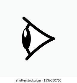 Eye Icon. Sight, Look. Supervision, Watch. Applied as Trendy Symbol for Design Elements, Websites, Presentation and Application - Vector. 
