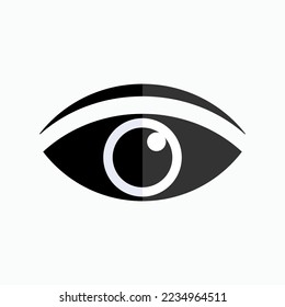 Augensymbol. Sight, Vision. Symbol anzeigen.