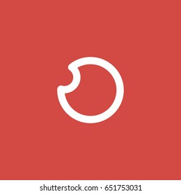 eye icon. sign design. red background