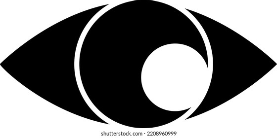 icono ocular. diseño de signo ilustración vectorial en fondo blanco..eps
