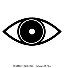 Icono ocular de signo plano. ilustración. Vector ocular.