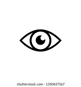 Eye icon sign.  Vector