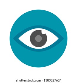 Eye icon sign vector illustration.