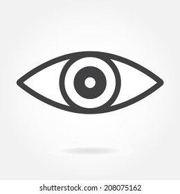 Eye icon or sign. Vector illustration.