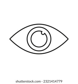 Augensymbol. Vektorgrafik. Stockbild.