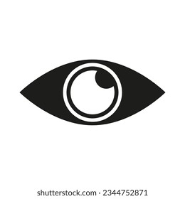 Signo de icono ocular. Ilustración vectorial. EPS 10.