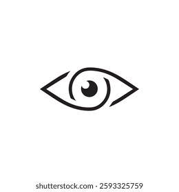 Eye icon. Eye silhouette - stock vector.