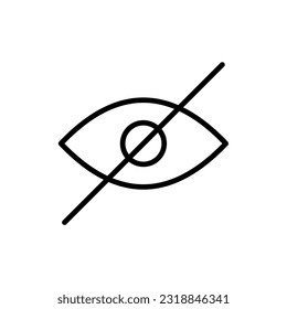 ilustración de diseño simple de icono ocular