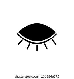 eye icon simple design logo illustration