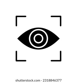 ilustración de diseño simple de icono ocular
