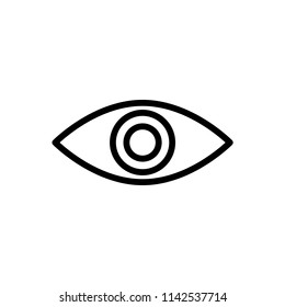 Eye icon for simple flat style ui design.