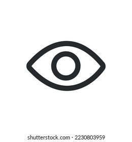 Eye icon, simple illustration vector
