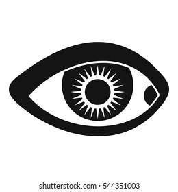 Eye icon. Simple illustration of eye vector icon for web