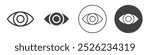 Eye icon Simple outline vector logo