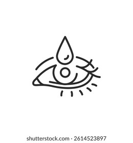 Eye icon. Simple eye icon for social media, app, and web design. Vector illustration.