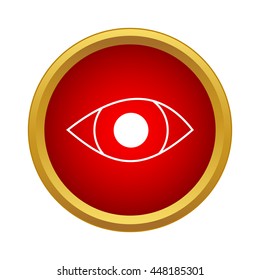 Eye icon in simple style on a white background
