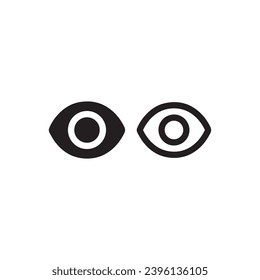 Augensymbol. Einfaches Vektorsymbol