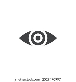 Eye icon simple vector symbol