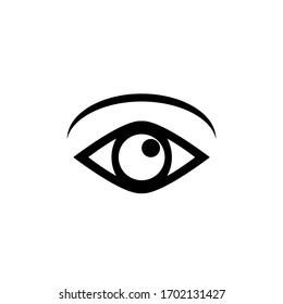 eye icon, simple icon with white background