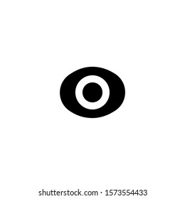 Eye icon. Social media button. Logo design element