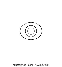Eye icon. Social media button. Logo design element