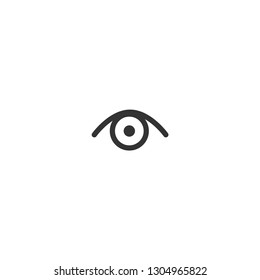 Eye icon. Social media view sign