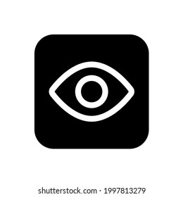 Eye icon with square style
