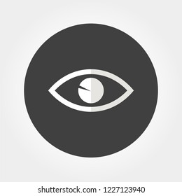 eye icon, stock vector illustration flat design style