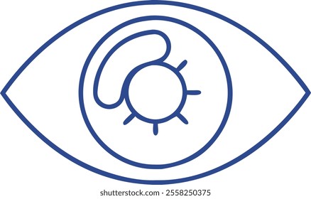Eye icon style vector illustration and modern design