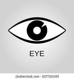 Eye icon. Eye symbol. Flat design. Stock - Vector illustration