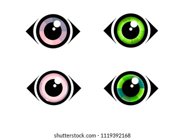 Eye icon - eye symbol. flat eye sign vector