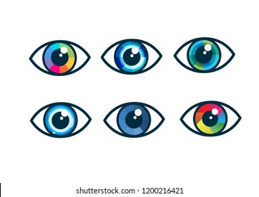 Eye icon - eye symbol. flat eye sign vector
