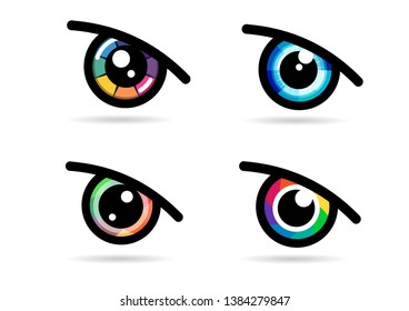 Eye icon - eye symbol. flat eye sign vector
