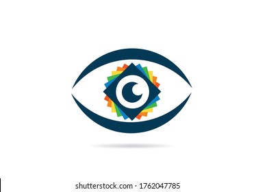 Eye icon - eye symbol. flat eye sign vector

