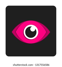 eye icon eye symbol flat vector