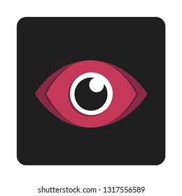 eye icon eye symbol flat vector