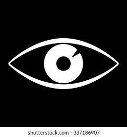 The eye icon. Eye symbol. Flat Vector illustration