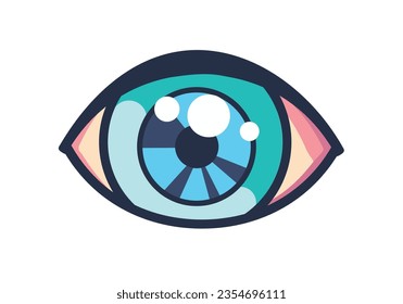  eye icon eye symbol eye logo flat colorful vector 