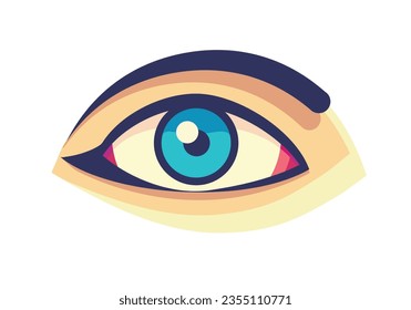  eye icon eye symbol eye logo flat vector 