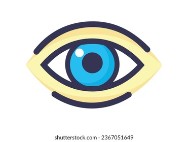 símbolo de ojo de icono de ojo logotipo de ojo vector plano 