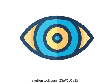 Augensymbol-Logo des Augenzeichens 